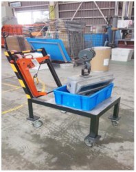 ドラム缶計量器取り付け作業